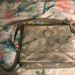 Coach silver crossbody